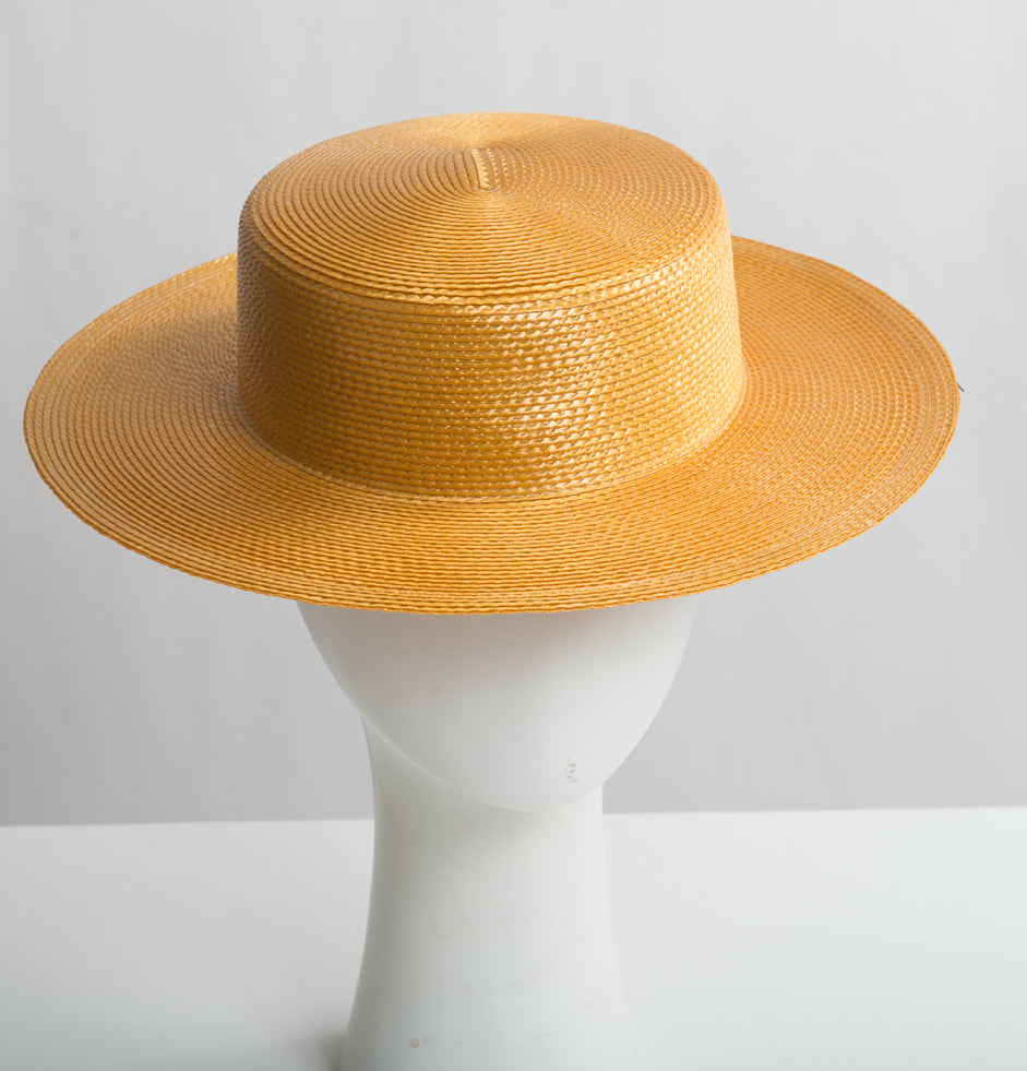 Canotier jaune adele