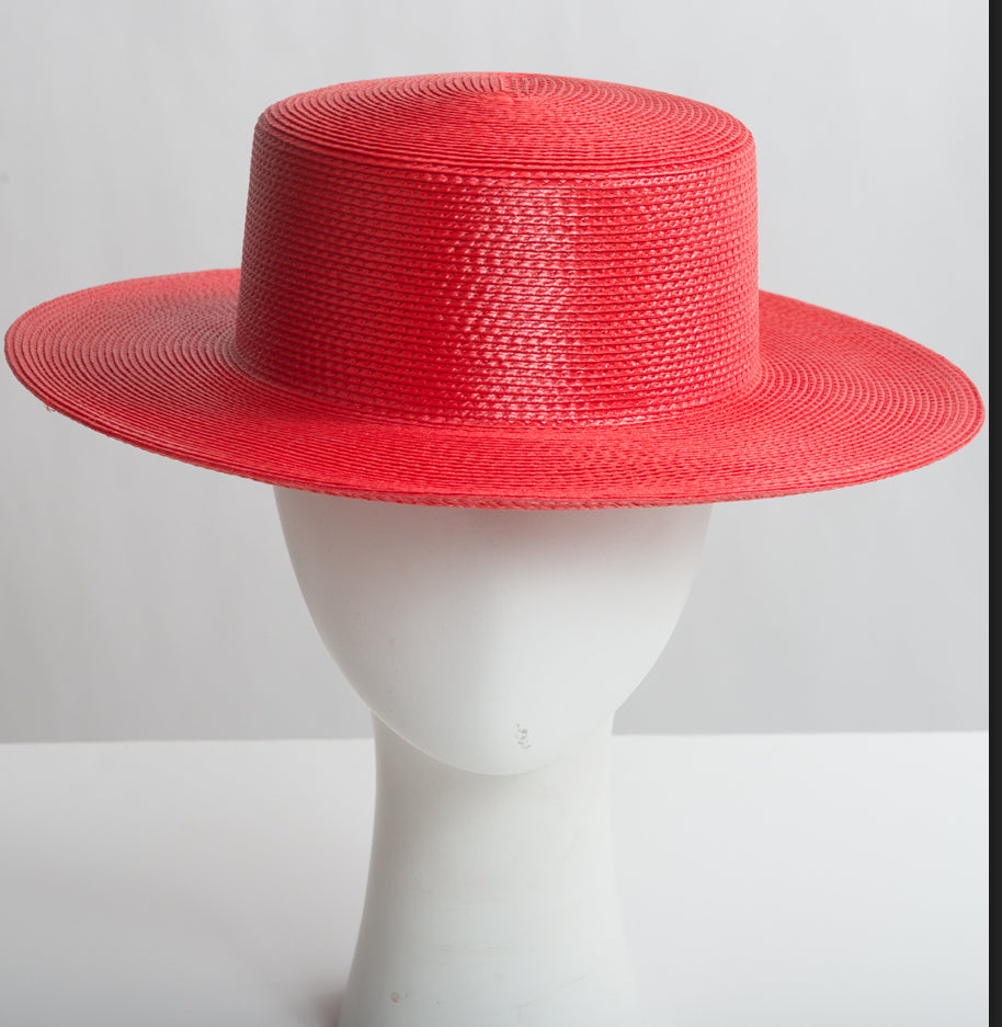 Luxury Red canotier